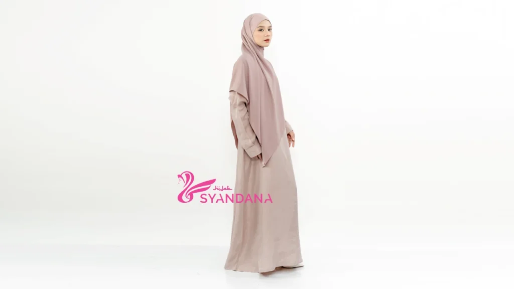Abaya Cupro Natural Fabrics Nubuck Silk Tips Mix and Match Biar Terlihat Elegan & Modern